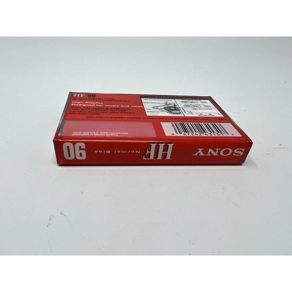 Sony HF 90 Minute Blank Cassette Tapes (High Fidelity) Brand New